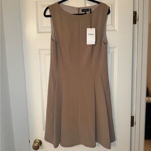 ⭐️NEW⭐️ NWT THEORY Fit-and-Flare Dress in Admiral Crepe